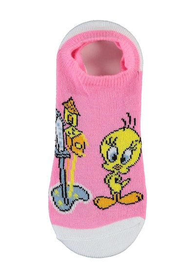 Tweety Kız Çocuk 2'li Babet Çorap 2-12 Yaş Pembe
