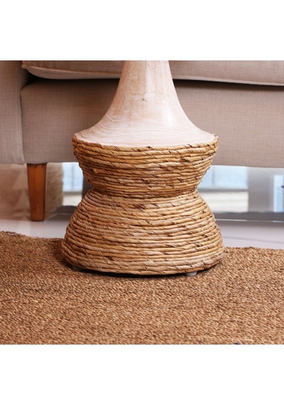 Minato El Yapımı Muz Lifi Ve Mungur Sehpa 35x50 Cm Naturel