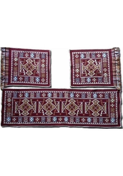 Serme Oto Kılıfı Takımı - Antik Parlak Kilim -Binek Araçlara Uyar