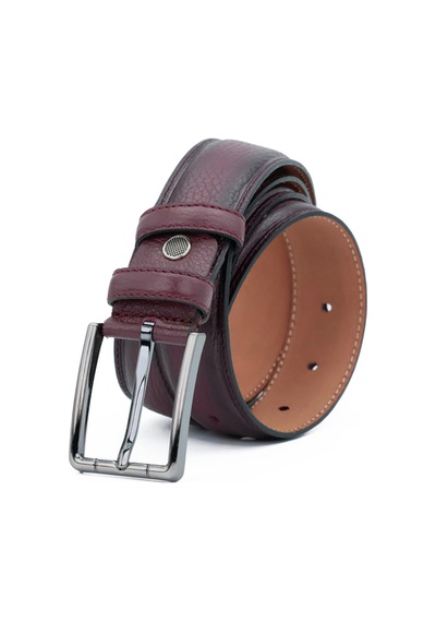 Tuna Hakiki Deri 3.2 Cm Klasik Erkek Kemer - Kmr5002 Bordo