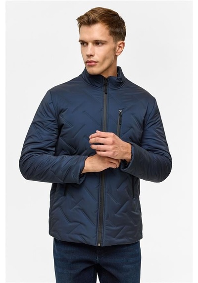 SÜVARİ Lacivert Slim Kapitone Mont Lacivert