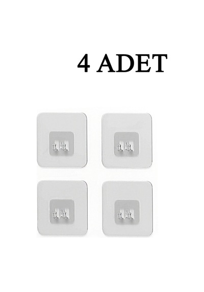 Yedek 4 Adet Yapışkanlı Askılık Sticker Banyo Köşeliği Askısı Mutfak Düzenleyici Duş Rafı Kancası Şe Diğer