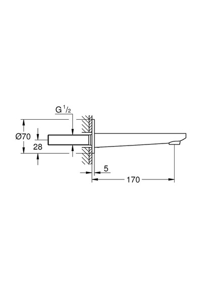 Grohe Lineare Çıkış Ucu- 13383001