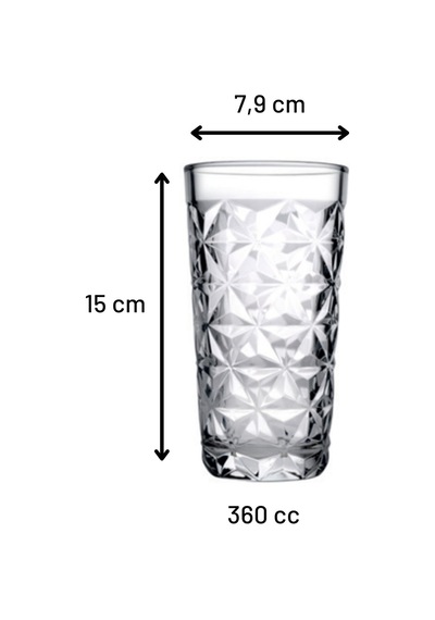 520605 Estrella Meşrubat Bardağı 360cc - 12 Adet Şeffaf