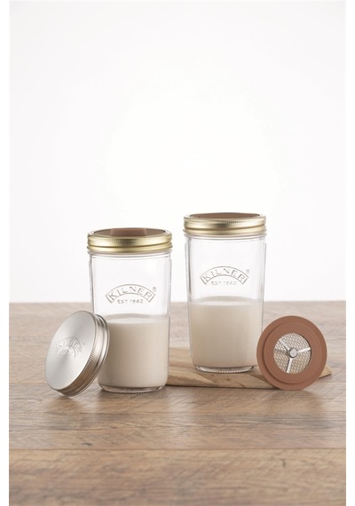 Kilner Kuruyemişli İçecek Hazırlama Kabı 2 Li 500 Ml