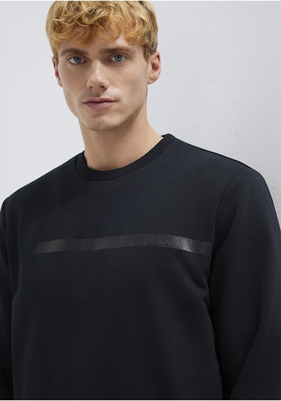 Mavi - Mavi Black Bisiklet Yaka Siyah Sweatshirt 0s10528-900 Siyah
