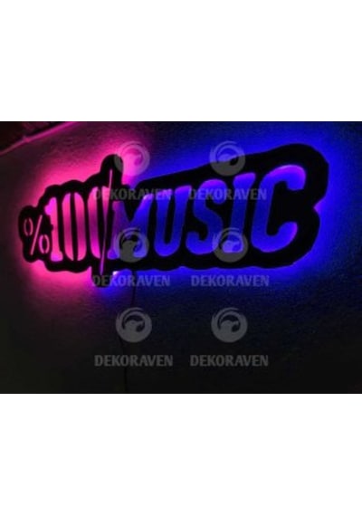 Müzik Led Işıklı Tablo (523524546)
