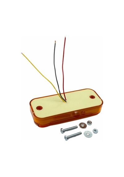 24v Yan Sinyal Lambası Dorse Side Marker Turuncu-turuncu 2 Fonksiyonlu Neon Ledli 113 46 Mm