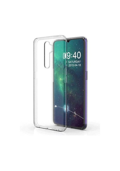 Oppo A9 2020 Kılıf Şeffaf Silikon Hibrit Case Renksiz
