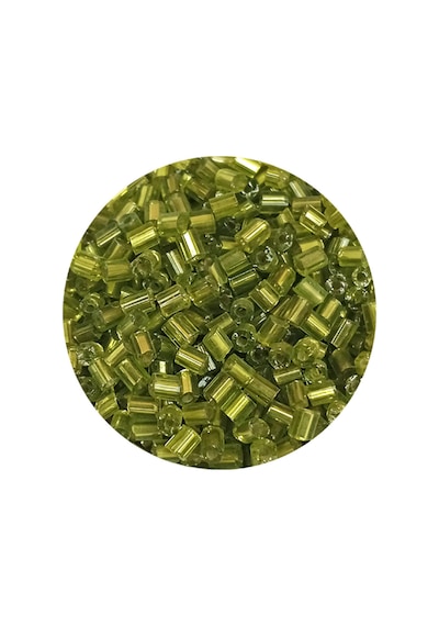 Kesme Cam Boncuk 2mm - 60 Gram - Şeffaf Çimen Yeşili - Bnc393
