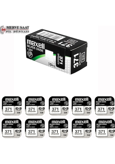 Maxell 371 SR920SW 1.55V Saat Pili 10AD