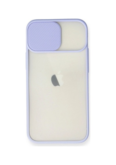Apple iPhone Uyumlu 11 Kılıf Palm Buzlu Kamera Sürgülü Silikon - Lila İtdark31090