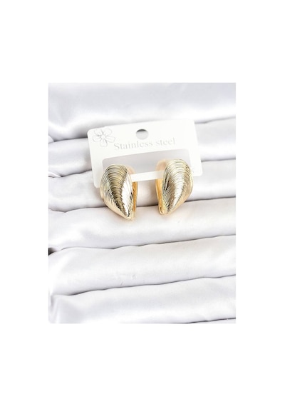 316l Çelik Gold Renk Midye Model Kadın Küpe Tj-bkp11863 Evimdeyokyok