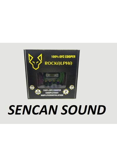 Rockalpha 8 Awg %100 Bakır 1000watt Full Amfi Kablo Takımı Y Fis li Sencan Sound