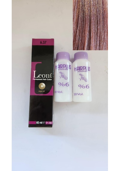 Leoni Profesyonel Saç Boyası 6.37 + Oksidan 2'li
