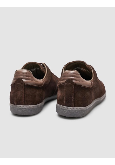 %100 Hakiki Süet Deri Kahverengi Kadın Sneaker Kahverengi