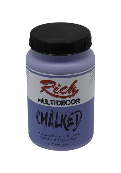 Rich Multi Decor Chalked Akrilik Boya 250 Cc. 4536 Eskimiş Mor Renk