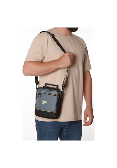 Newish Polo Erkek Quatro Kumaş El Ve Omuz Çantası New313 - Gri