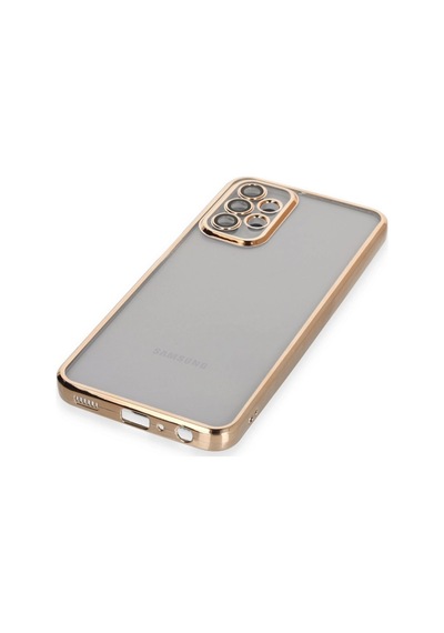 Samsung Galaxy Uyumlu A23 4g Kılıf Razer Lensli Silikon - Gold Altın