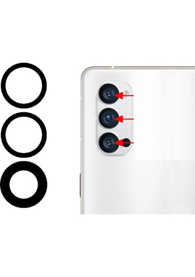 Oppo Reno 4 İle Uyumlu Kamera Camı
