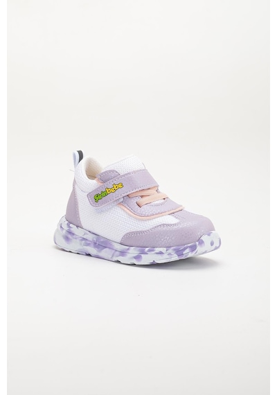 Şirin Bebe Şirinbebe Ortopedik Kız Bebek İlk Adım Spor Ayakkabı Lila Cırtlı Anorak Malzeme-3711 Lila