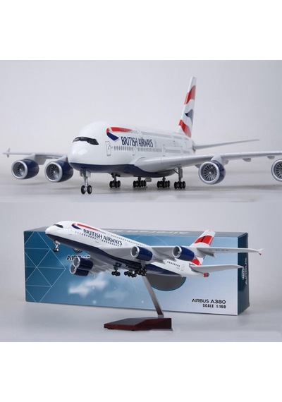British Airways A380 Yolcu Uçağı Model Uçak 1/160 46cm