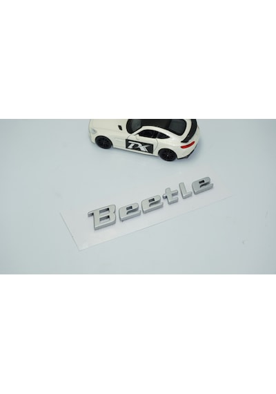 Dk Tuning Volkswagen Beetle Bagaj Metalik Gri Abs Yazı Logo Amble