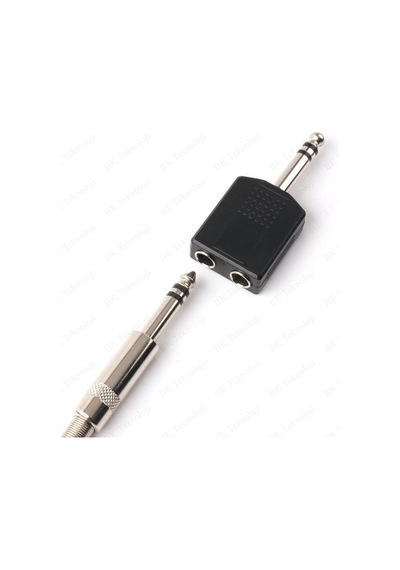 6.35mm (1/4 İnç) Erkek TRS - 2x6.35mm (1/4 İnç) Dişi Çoklayıcı