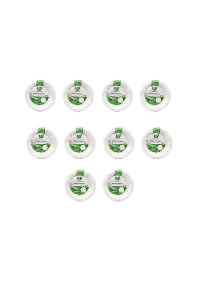 Roll-up Nature Ekolojik Karton Kağıt Parti Tek Kullanımlık Tabak - 18 Cm. - 50 Adetlik 10 Paket Diğer
