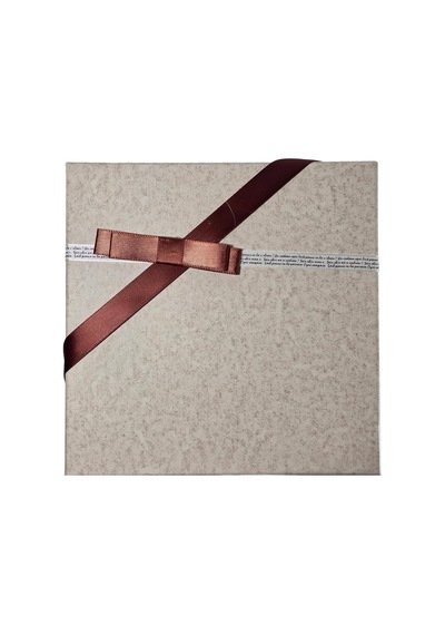 Hediye Kutusu, İç İçe 3 Farklı Ebat, Kare, 19x19x9 Cm Kahverengi