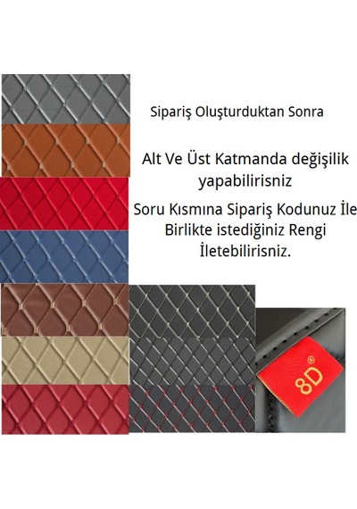 Bmw 320 İ Aracına Özel 8d Çift Katmanlı Havuzlu Paspas Takımı