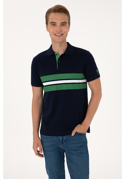 U.S. Polo Assn. Erkek Regular Fit Lacivert Polo Yaka Tişört 50306808-VR033