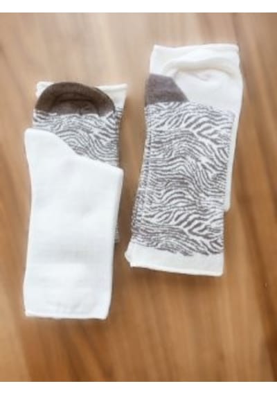 Omelf 4 Lü Leopar Desenli Ve Krem Pamuklu Kadın Çorap