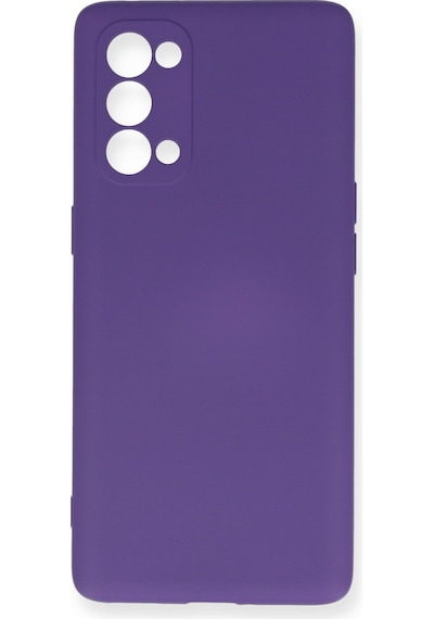 Oppo Reno 5 Pro Uyumlu Kılıf Nano İçi Kadife Silikon - Mor