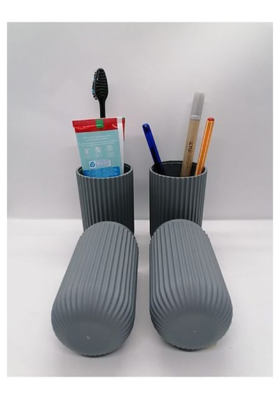 Çizgili Seyahat Kutusu Makyaj Takı Organizeri Mini Saklama Kutusu Karışık Renk 19 X 6 Cm Çok Renkli
