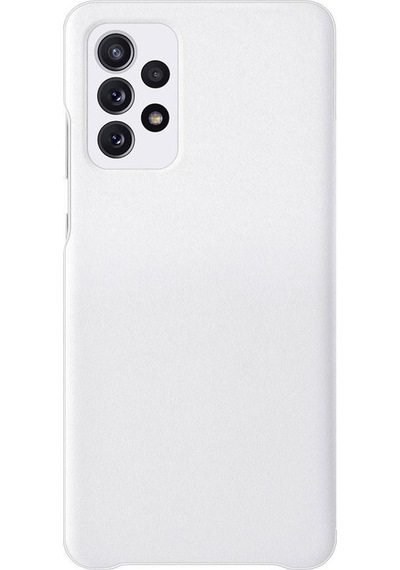 Galaxy Uyumlu A72 İle Uyumlu S View Cüzdan Kılıf Beyaz Ef-ea725pwegww Beyaz