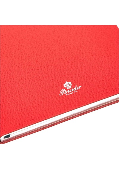 Pineider Defter Milano 14.5x21 Cm Fu Silver Cnr1s099107601 Kırmızı