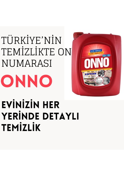 Onno Asprinn Çok Amaçlı Genel Temizleyici 4 Adet X 4000 Ml 4'lü Set