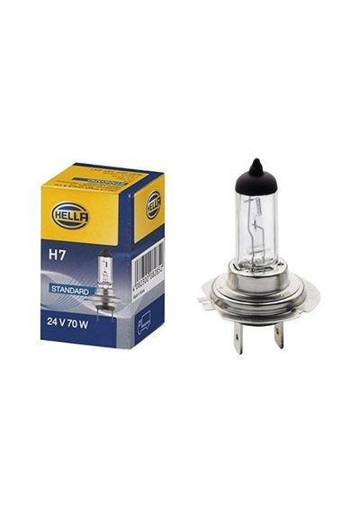 2 Adet Hella H7 Ampul 24 Volt Far & Sis Ampulü 70 Watt