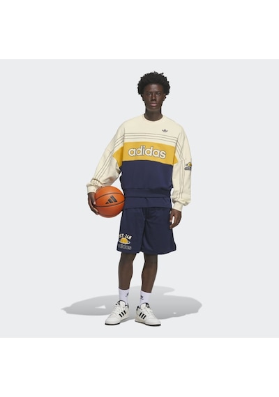 Adidas Ks8191 Varsıty Crew Erkek Sweatshirt Bej