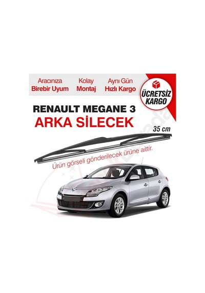 Renault Megane 3 Arka Silecek 2010-2014