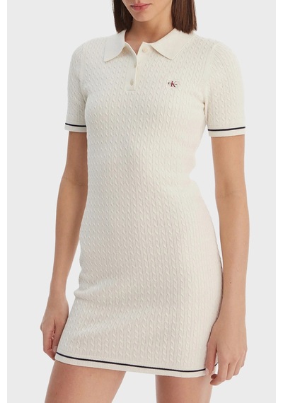 Calvin Klein Bayan Elbise Lv047f323g Yas Beyaz BEYAZ