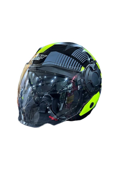 Sway 766 Geko Açık Motosiklet Kaskı 65017 Sarı - Siyah