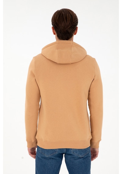 U.S. Polo Assn. Erkek Camel Şardonlu Örme Hırka 50293146-VR015