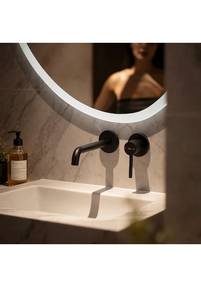 Atlas Ank. Lavabo Bataryası-siyah-pirinç Gövde