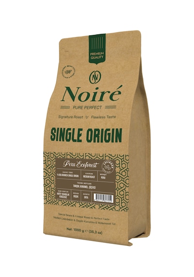 Noire Peru Ecoforest 1000g %100 Arabica Single Origin Çekirdek