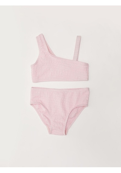 Deep Beach Dokulu Kumaş Kız Çocuk Bikini Takım 001