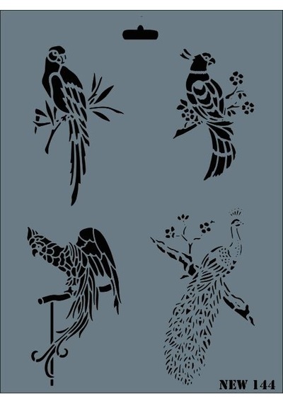 Rich New Seri N-144 Stencil 35X25 Cm