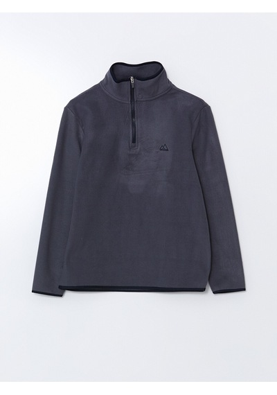 Lcw Eco Lacivert Dik Yaka Biyeli Erkek Sweatshirt
