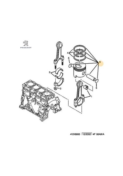 Piston Pim Tk. Std. Dj5t Peugeot 0628.91